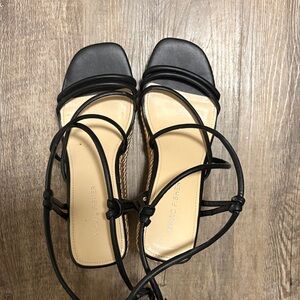 Marc Fisher Black Strappy Heels